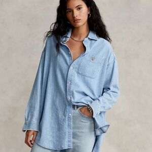 NEW WITH TAG Oversized Chambray Shirt